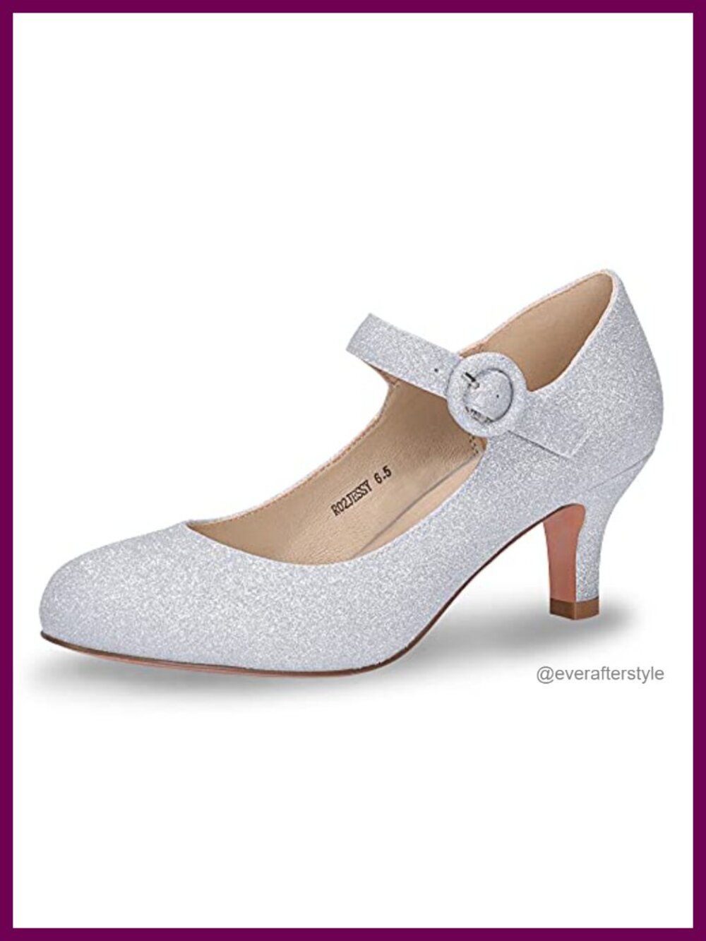Women's Mary Jane Kitten Heel Pumps Round Toe Ankle Strap Dress Shoes